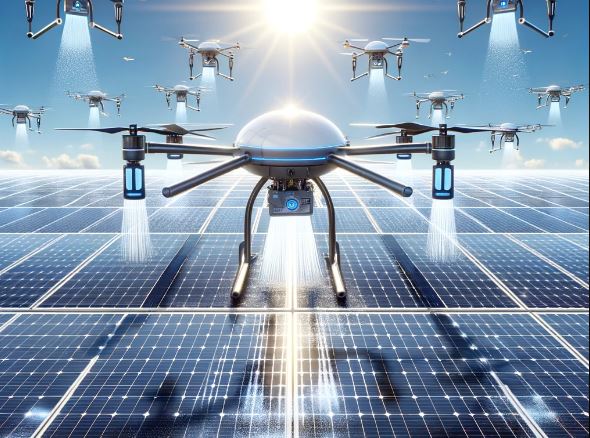 drone-spraying-crops-in-a-vast,-well-organized-farm-field